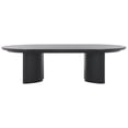 thumbnail image 4 of Safavieh Couture Barnard Oval Wood Modern Coffee Table, Black, 4 of 11