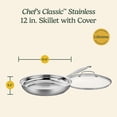 thumbnail image 5 of Sartén Cuisinart Chef's Classic Collection de 30 cm con tapa de cristal, 5 of 5