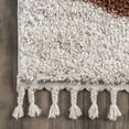 thumbnail image 4 of nuLOOM Kali Shaggy Diamond Tassel Area Rug, 2' 6" x 10', Runner, Kali Rust, 4 of 9