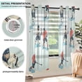 thumbnail image 3 of Yayeee Window Curtains Light Filtering 63"x42" Grommet Panel Pair Home Living Room Decor, Ice Play, 3 of 7
