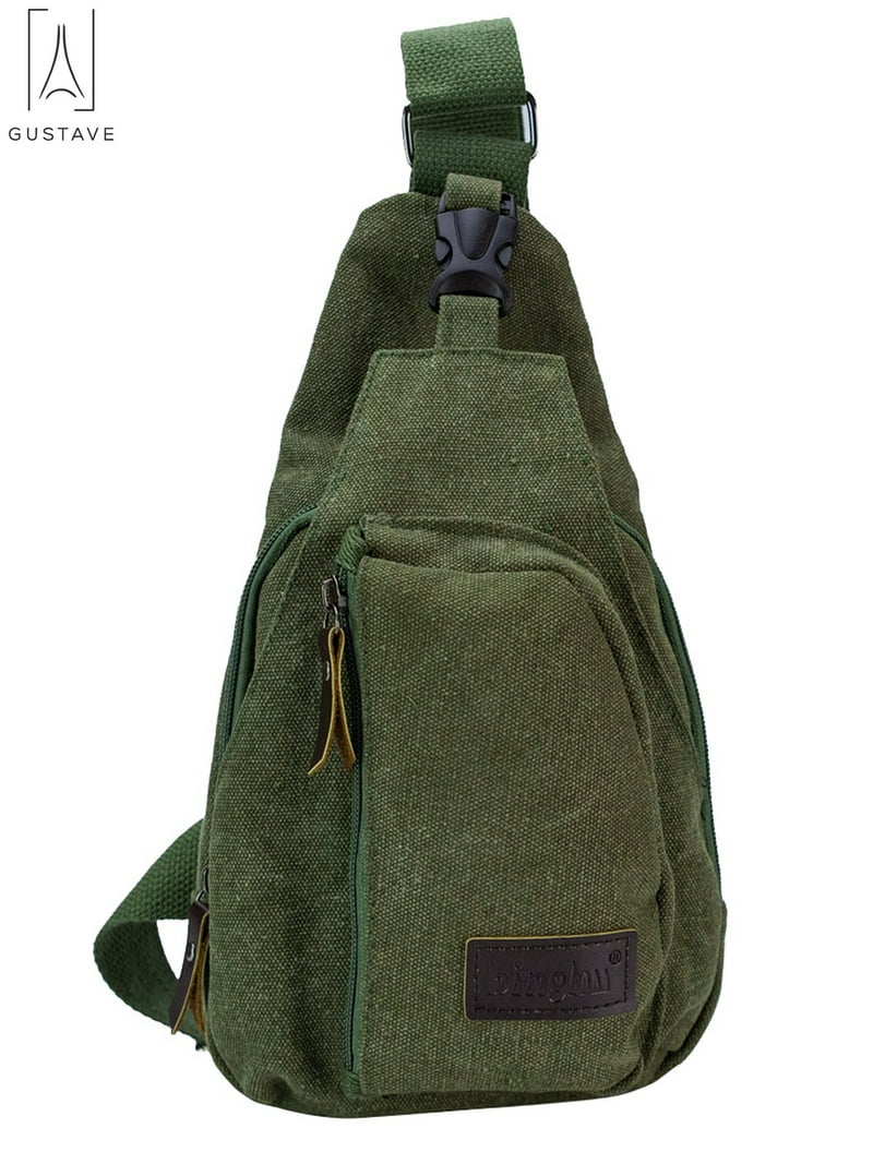 Gustave Canvas Sling Bag for Men & Women Anti-Theft Chest Shoulder