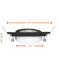 thumbnail image 2 of LED Gimbal Recessed Ceiling Downlight, 3.5 Inch with Driver, 7W, 3000K, Matte Black, 2 of 3