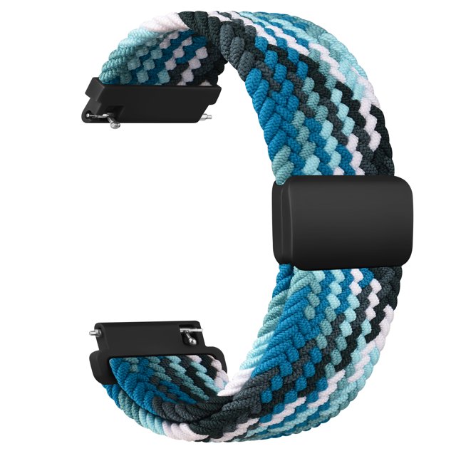 20mmflätadsololoopförGarminVivoactive5/3/3musikbandarmbandförGarminVivoMove3/Trend/SportVenuSQ/SQ2/2plus-remAquamarineblue