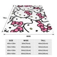Hello Kitty Fleece Blanket Super Soft Cozy Throw Blanket 60"X50
