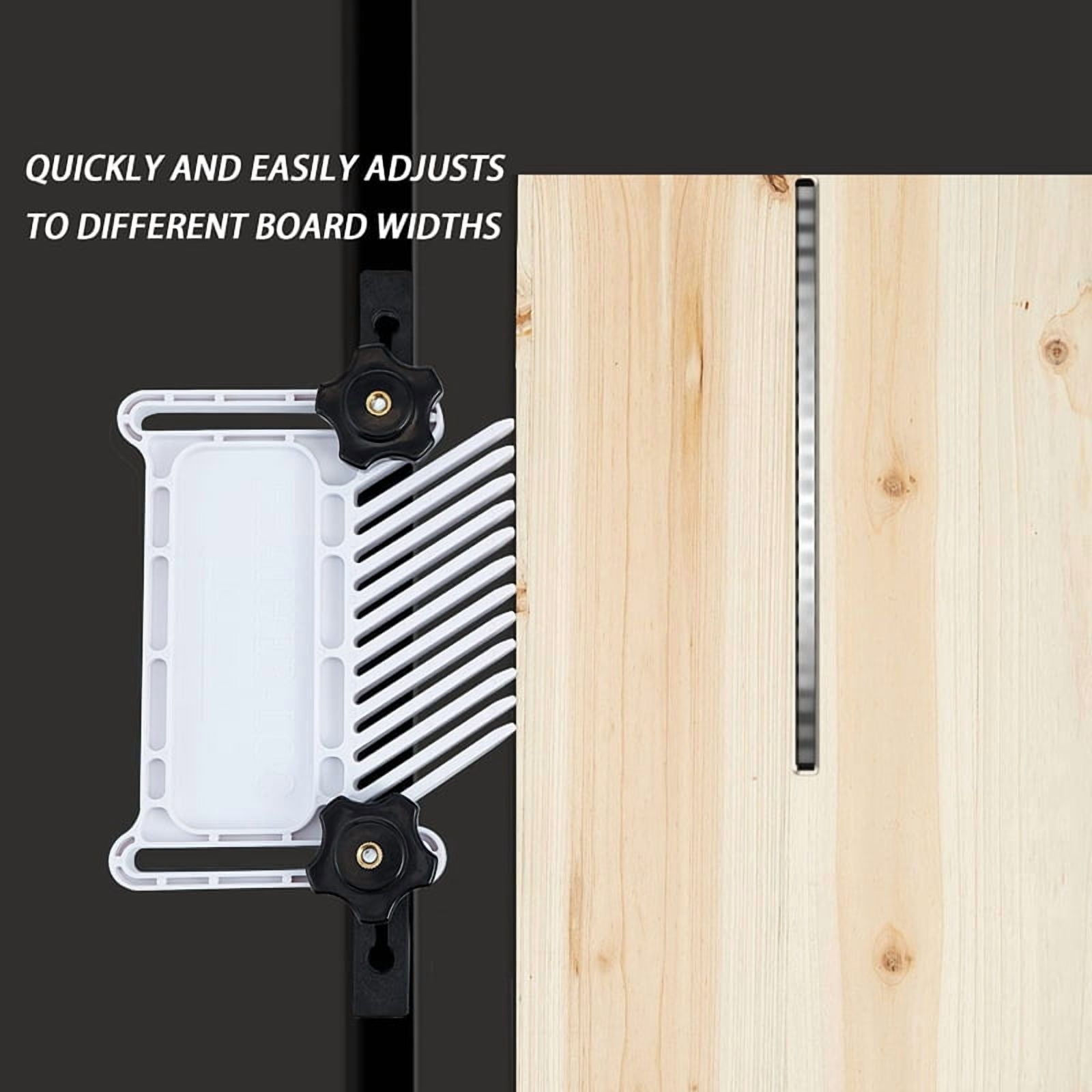 Upgraded Featherboard Device Stackable Board Fits Most Standard , T-Slots, T-Rails on Table Saws,White