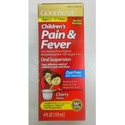 Good Sense Childrens Pain & Fever Suspension Dye Free Cherry 4 oz