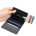 thumbnail image 5 of Carbon Fiber RFID Blocking Men's Credit Card Holder Leather Bank Card Wallet Case Cardholder Protection Purse For Women, 5 of 6