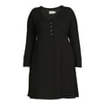 thumbnail image 5 of Terra & Sky Women's Plus Size Waffle Knit Babydoll Dress, 5 of 5