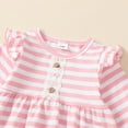 thumbnail image 5 of 18 Months Baby Girls Clothes 24 Months Girls 2PCS Outfits Set Toddler Girls Long Sleeve Stripe Top Pants Set Pink, 5 of 10