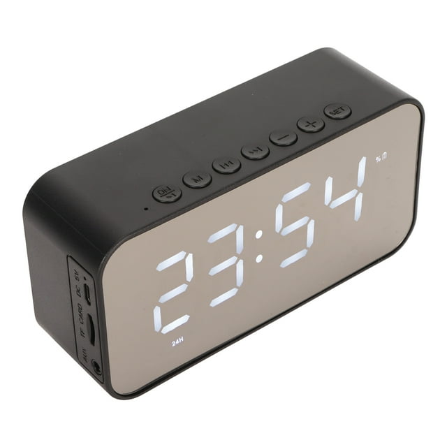 Mirror Alarm Clock,Wireless Bluetooth Speaker Stereo Digital Clockwith Bluetooth Speaker Wireless Bluetooth Speaker Convenient Use