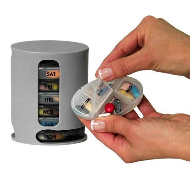 Daily Pill Organizer Weekly AM/PM Pill Box Plastic 7 Day Pill Container