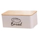 thumbnail image 3 of Panera de acero al carbono con tapa de bambú, de una sola capa, ideal para repostería, ideal para encimeras de cocina, pan casero, donas y galletas. Blanco, 3 of 9