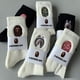 thumbnail image 2 of Calcetines Japoneses Bordados BAPE Cabeza Mono Hombres Y Mujeres De Manga Media Marca De Moda Pareja Toalla Fondo Deportes Baloncesto, 2 of 4