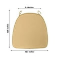 thumbnail image 3 of Efavormart 10PCS GOLD Chiavari Chair Cushion Chair Pad with Attachment Straps Party Event Decoration - 2" Thick, 3 of 10