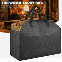 Durable Firewood Log Carrier Tote - Heavy-Duty, Large Capacity Handle Bag for Indoor & Outdoor Use.