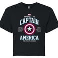 thumbnail image 3 of Marvel Captain America - The First Avenger - Juniors Cropped Graphic T-Shirt, 3 of 5