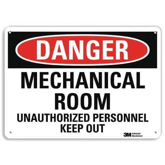 Lyle Danger Sign,10 inx14 in,Aluminum U3-1786-NA_14x10