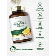 Vitamin C 1000mg with Rose Hips | 120 Vegetarian Caplets | by Carlyle