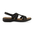 thumbnail image 2 of CUSHIONAIRE Women's Briar comfort sandal +Comfort Foam, Black 8.5 W, 2 of 5