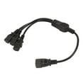 thumbnail image 4 of Cable Divisor C14 A 3 X C13 Y, Resistente Al Calor Resistente Al Desgaste IEC 320 C14 A 3 X C13 Cable De Alimentación 1 A 3 Núcleo De Latón 075 Carcasa De PVC Para PC Para, 4 of 7