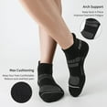 COOPLUS Men's Athletic Ankle Socks Mens Cushioned Breathable Low Cut