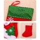 thumbnail image 3 of Kearding Calcetines colgantes de Navidad, tela tejida con estampado de Papá Noel, medias para festivales, bolsas de regalo de dulces para niños, de Kits de decoración para fiestas Muñeco de nieve Kearding HA069612-02, 3 of 6