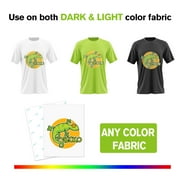 Koala Inkjet Printable Heat Transfer Vinyl Paper, Dark Transfer Paper for Dark or Light Color Cotton T-Shirt 10 Sheets