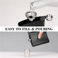 thumbnail image 4 of FLONOZZ 8oz Hip Flask Set Stainless Steel Whisky Hip Flask Gift Box with 1 Funnel and 2 Cups, 4 of 7