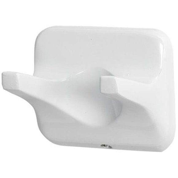 Home Pointe Double Robe Hook&#44; White