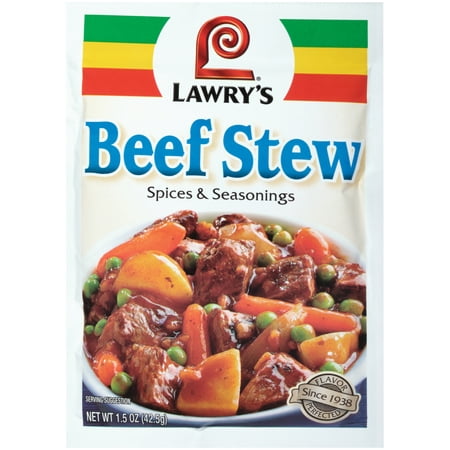 (4 Pack) Lawry's Beef Stew Seasoning Mix, 1.5 oz (Best Seasoning For Ground Beef In Spaghetti)