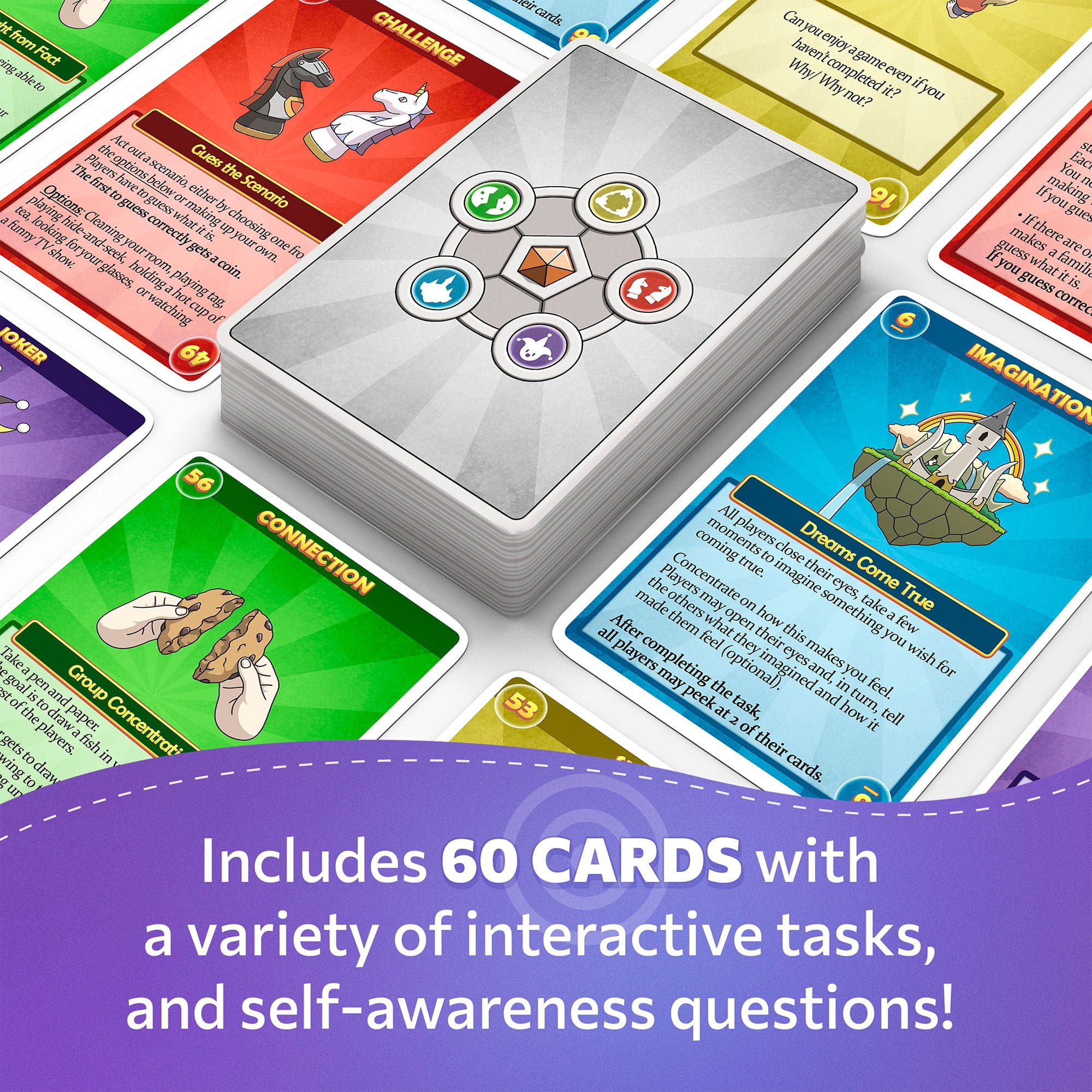 Mindful World Kids Therapy Card Game, 2-8 Player