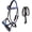 Brown/Beaded, variant on Horse Western English Leather Beaded Bitless Sidepull Bridle Reins 77RS15MG-F