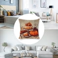 thumbnail image 3 of cake wine pumpkin Linen toss pillowcase decoration pillowcase gifting preferred 24x24 inch cushion cover sofa pillowcase sofa bedroom living room car, 3 of 8