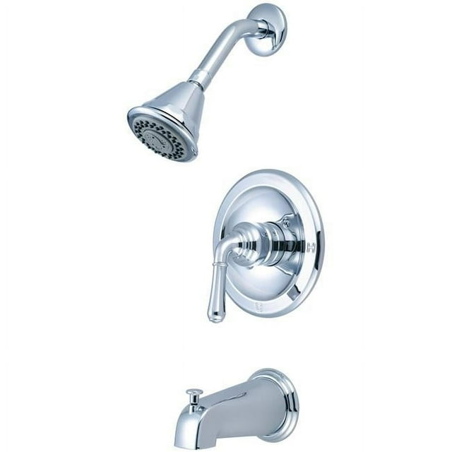 Olympia T-2350 Ensemble de Garniture pour Baignoire et Douche à Poignée Unique, Chrome