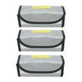 thumbnail image 1 of Bolsa de seguridad para baterías Lipo, 3 piezas, bolsa a prueba de explosiones para baterías Lipo, elegante y moderna, 1 of 12
