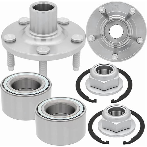 [2-Pack] BR930876K - Front Driver and Passenger Side Wheel Hub Bearing Repair Kit Assembly Compatible with 2011-2014 Ford Edge, 2011-2015 Lincoln MKX
