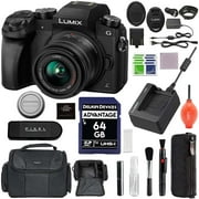 Panasonic LUMIX G7 4K Digital Camera, with LUMIX G Vario 14-42mm Mega O.I.S. Lens, Advanced Accessory and Travel Bundle (3 Years Panasonic Warranty) (Black)