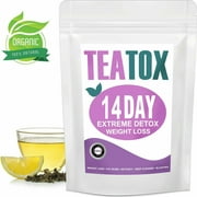 Detox Tea Teatox Diet Tea for Body Cleanse - 14 Day Weight Loss Tea, Natural Ingredients Skinny Tea Berry Fat
