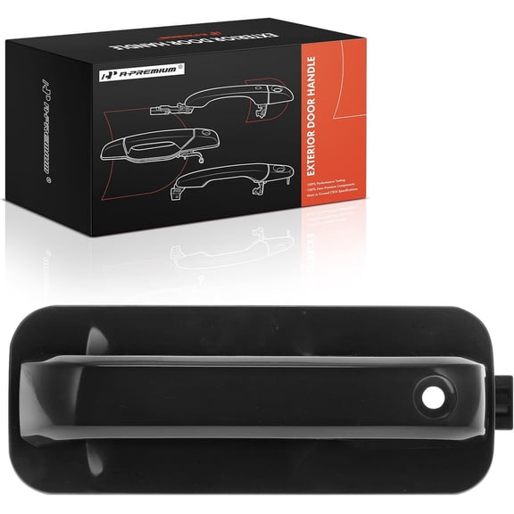 A-Premium Front Left Driver Side Exterior Door Handle with Keyhole Compatible with Ford F-150 F150 2015-2020, Smooth Black, Replace# FL3Z1522405HAPTM