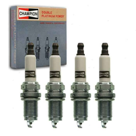 4 pc Champion Double Platinum Spark Plugs compatible with Volkswagen Jetta 2.0L L4 2011-2015
