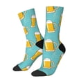 thumbnail image 1 of Fotbe Beer Calcetas Largas con Estampado para Hombre y Mujer – Calcetas de Compresión Transpirables y Elásticas, Viajar y Uso Diario Talla 5-11, 1 of 6