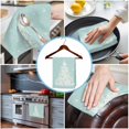 thumbnail image 3 of Teal Green Christmas Tree Kitchen Towels Set of 4, Water Absorbent Dish Towel, Balls Snowflake Xmas Tree Decorative Hand Towels - Quick Drying Cloth for Cooking Baking, 18x28 Inch, 3 of 8
