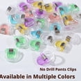 thumbnail image 6 of Agiufgs Clear Plastic Pant Cuff Clips, 0.98 x 1.02 Inch, 5-Pack, Adjust Pant Length Without Sewing, Keep Cuffs Clean and Off the Ground, 6 of 7