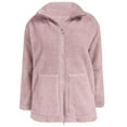 thumbnail image 3 of Girls Boys Sherpa Jacket Fuzzy Winter Coats (Light Purple 11-12 Years), 3 of 5