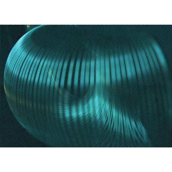 Ahgly Company Machine Washable Indoor Rectangle Transitional Dark Cyan Green Area Rugs, 6' x 9'