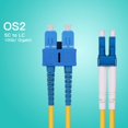 thumbnail image 4 of 1m OS2 LC to SC Fiber Patch Cable, Single Mode Fiber Optic Cable, SMF Duplex LC-SC UPC, 9/125um, LSZH, Yellow, for 1G/10G SMF SFP Transceiver, Fiber Networks, 4 of 4