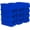 Blue, variant on Akro-Mils 30224 AkroBins Plastic Storage Bins, Space-Saving Stackable Bins for Garage, Pantry, Craft Organization, 11" L x 4" W x 4" H, Black, 12-Pack