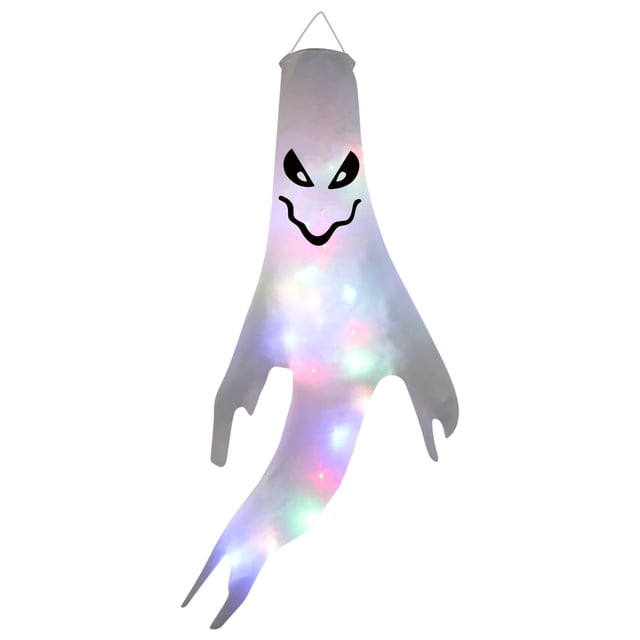 Halloween Decor Led String Lights Halloween Decorative Printing Led Light String Ghost Pendant