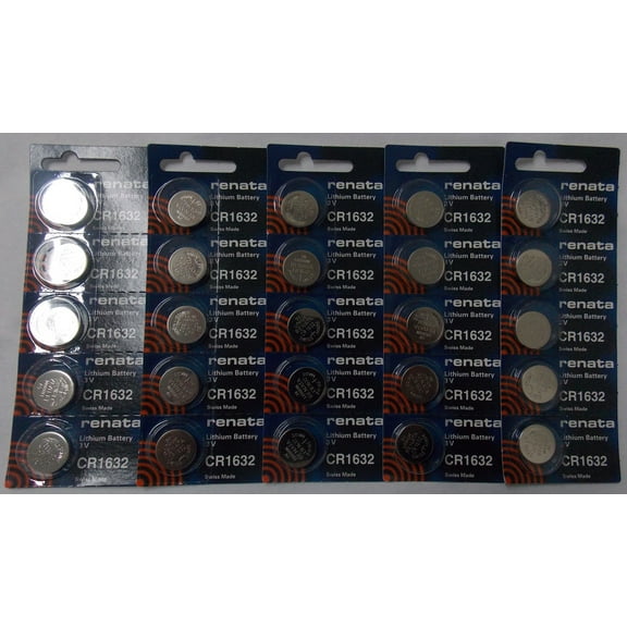 Renata CR1632 3V Lithium Coin Battery - 25 Pack   FREE SHIPPING