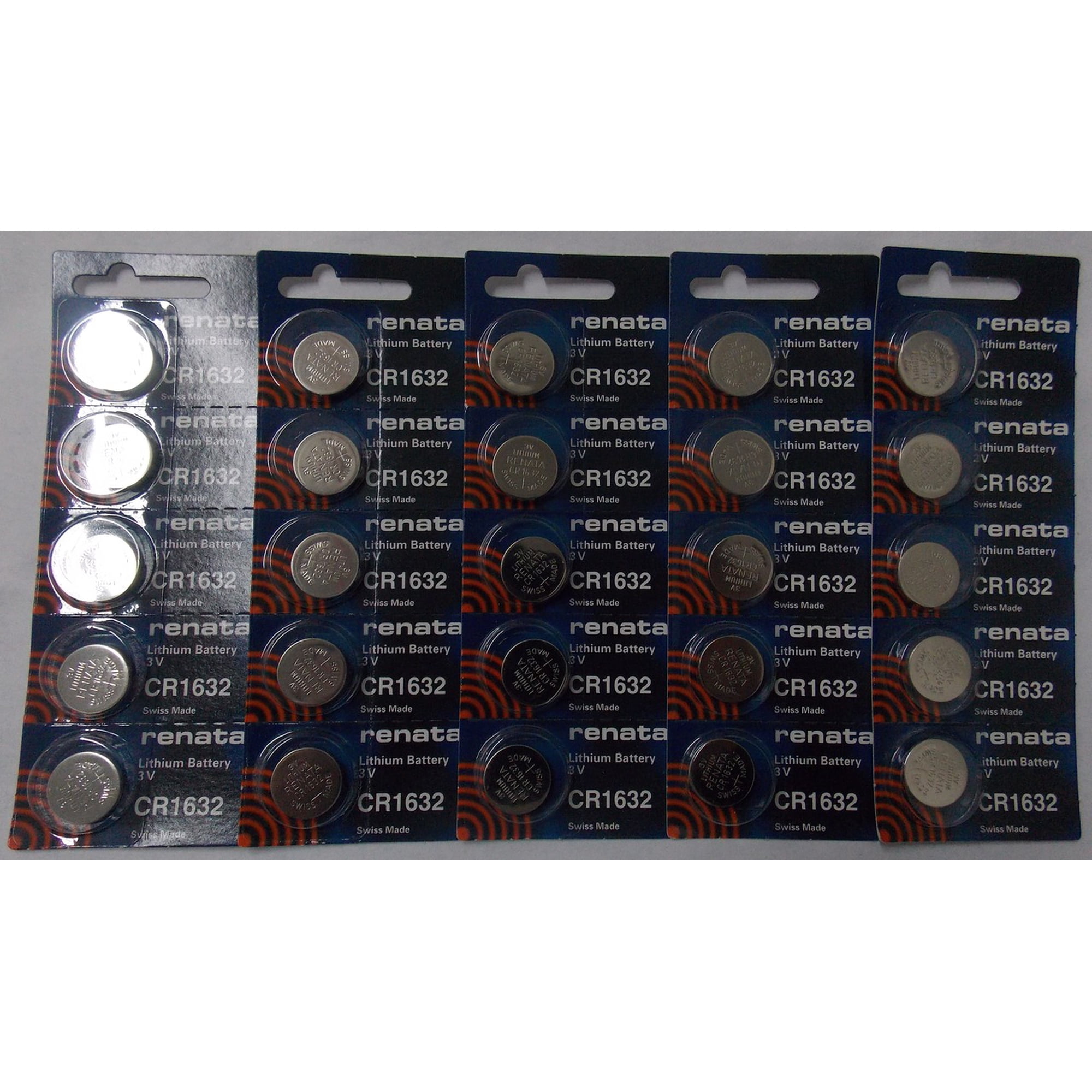 Renata CR1632 3V Lithium Coin Battery - 25 Pack + FREE SHIPPING